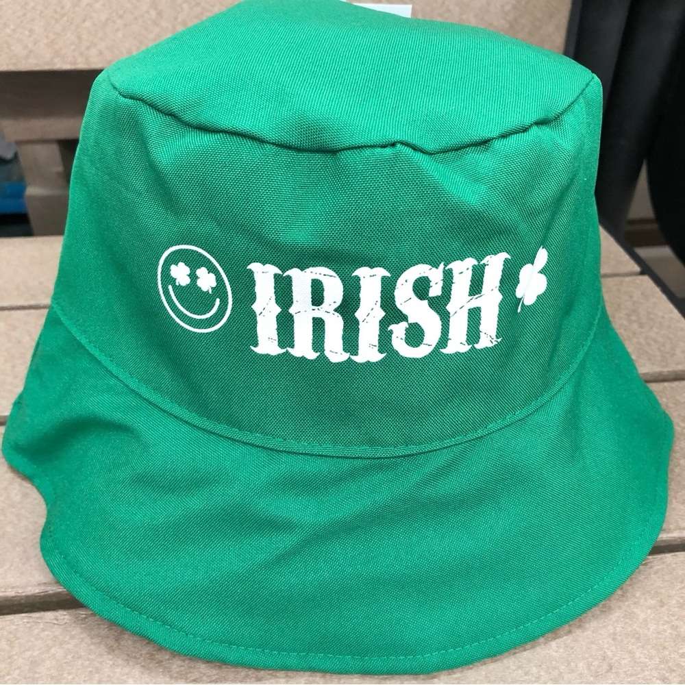 🎈$8🎈NEW Reversible Bucket Hat Irish St. Patrick's Day Green UNISEX